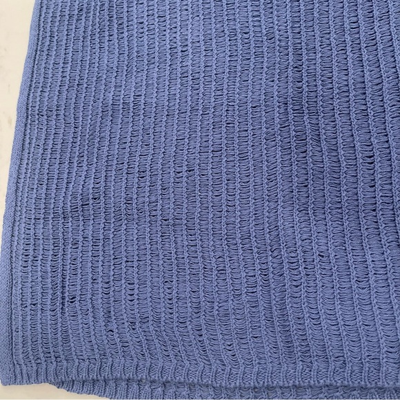 NWT Aerie Women’s Blue Knit Mesh Wrap Skirt/Cover-Up - Picture 8 of 11